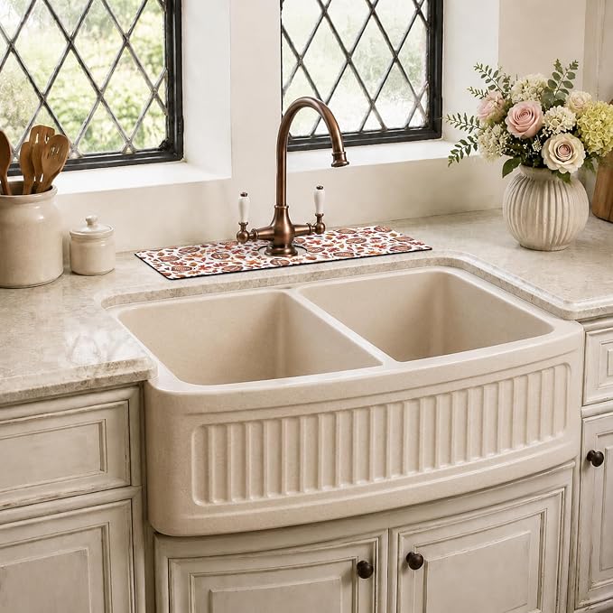 Fall Kitchen Sink Splash Guard Faucet Mat,Football Maple Leaf Autumn Thanksgiving Faucet Non-Slip Absorbent Mat,Farmhouse Sink Splash Guard Behind Faucet for Kitchen Bathroom, 15"x5.5" - Image 7