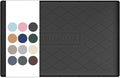 URMONA 22" x 14" Waterproof Silicone Mat in Multiple Sizes & Colors, Under Sink Mat for Kitchen & Bathroom, Pet Food Pad for Dogs & Cats, Kitchen Cabinet Liner, Multi-Purpose for Storage(Black) by URMONA