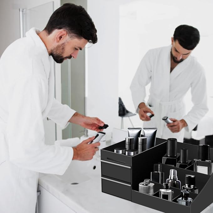 Mens Organizer,Cologne Organizer for Men,Perfumes Organizers | Cologne Stand,Perfume Stand,Organizador de Perfume,Bathroom Countertop Storage Shelf for Bathroom Counter,Easter Gift for Men - Image 7