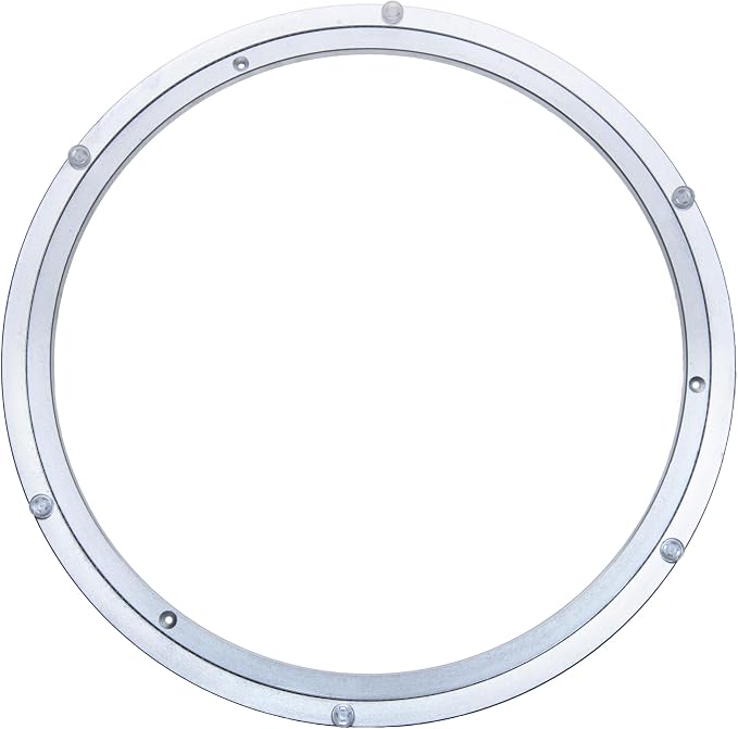 Aluminum Heavy Duty Lazy Susan Rotating Turntable Bearing Swivel Plate Hardware for Dining-Table (18 inch（10mm）) by Dailydanny