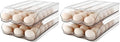 MesRosa Egg Holder for Fridge, Automatically Rolling Egg Storage Container for Refrigerator,Large Capacity Egg Organizer for Fridge with Lid,Clear Plastic Dispenser, Tray & Bin -2 Layer (Pack of 2) by MesRosa