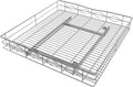Pull Out Cabinet Organizer, 50LB Load Capacity Bottom-mount Sliding Drawer for Pots and Pans, 20" W x 21" D Under Sink Storage Shelf for Cabinet Opening 21" W x 22" D or Larger, Chrome Finish by IZLIF