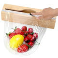 Plastic Wrap Dispenser with Cutter,Cling Wrap with Slide Cutter for Kitchen Storage Organization Holder for 12" Roll by XHKDSYMC