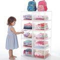 10 Shelf Weekly Clothes Organizer for School Outfits Monday to Friday Daily Daily Clothing Divider with Color Labels 13.39 x 10.24 x 7.28 Inches Plastic Storage Organizer for Home, Bedroom by Acellegic