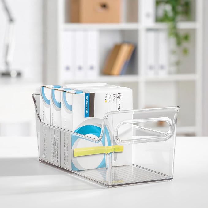 iDesign Plastic Condiment Organizer with Handles, Set of 2, Clear | For Fridge, Made in USA - Image 6