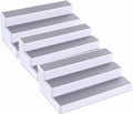 YAN & HIN 3 Tier Spice Rack Organizer for Cabinet, 3 Pack Non-Slip Spice Rack Shelf Organizer, Holds 24+ Jars, Plastic Spice Organizer for Cabinet, Pantry & Kitchen Countertop, White by YANHIN