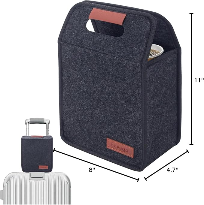 Foyego Reusable Drink Carrier with Handle, Fits 2 Cups | Removable Dividers, Family Size, Multiple Tumbler Caddy, Portable Water Bottle Holder Bag, for Delivery, Car and Travel - Image 8