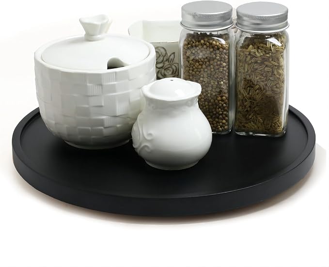 12-inch Lazy Susan Organizers, ACIAZAAZ Lazy Susan Turntable for Cabinet, Kitchen Turntable Storage for Table, Countertop, Pantry by ACIAZAAZ