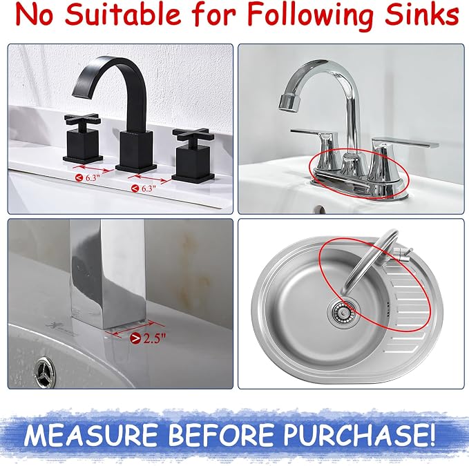 Amerner Kitchen Sink Splash Guard, Silicone Faucet Guard & Draining Mat, 10° Large Slope Sink Faucet Mat Splash Guard, Bathroom Sink Organizer, Kitchen Sink Accessories Gadgets, 14.2” x 5.1”, Gray - Image 6