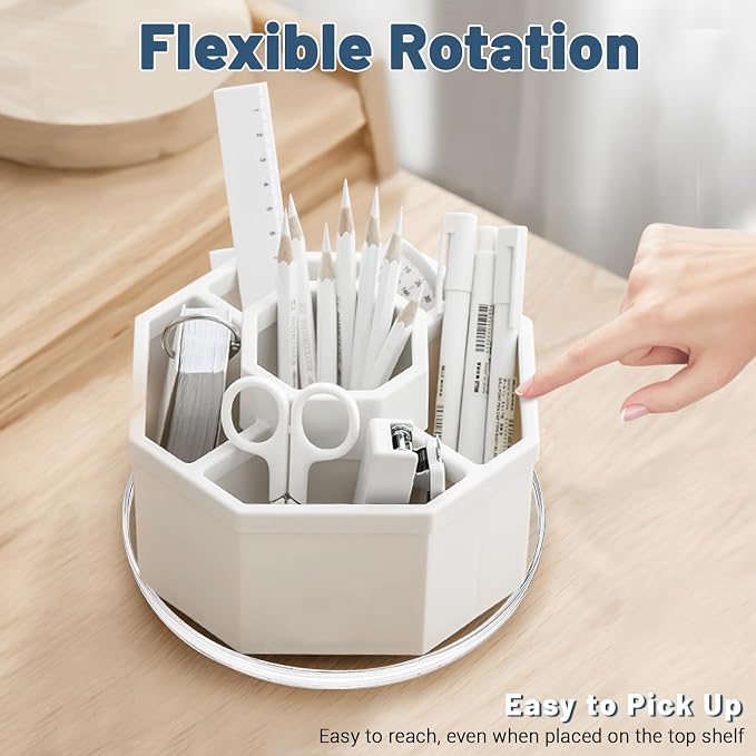 8 Inch Plastic Lazy Susan Turntable, 360° Small Clear Turntable Organizer, Transparent Ball Bearing Rotating Swivel Spinning Tray Plate for Refrigerator Table Spice Cake - Image 6