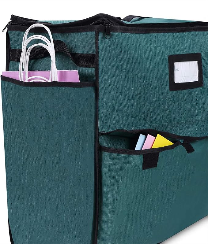 Unique Holiday Storage Organizer for Gift Bag and Wrapping Accessories (Green) - Image 6