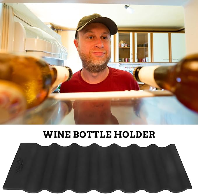 MAGICLULU Beer Cushion Refrigerator Organizer 2 Pack - Non-Slip Stackable Fridge Drink Storage Pads for Beer Soda Cans - Kitchen Pantry Freezer Beverage Storage Solution - Image 2
