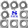 8Pack Lazy Susan Hardware, 4INCH Square Rotating Bearing Plate, 300lbs Capacity Lazy Susan Turntable Bearing for for Serving Trays, Kitchen Storage Racks, Craft Table, Zinc Plated Steel Swivel Plate | Lazy Susan Hardware Base for Serving Trays Kitchen ... by Evadow