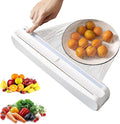 Plastic Wrap Dispenser With Cutter, Reusable Cling Film Dispenser, Cling Wrap Dispenser With Slide Cutter, Also For Aluminum Foil, Tin Foil, Baking Paper (L) by Enjoycoo