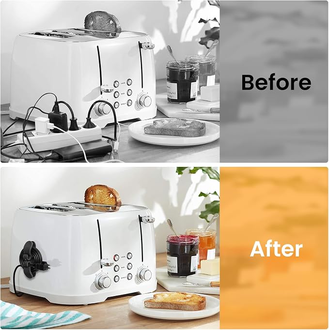 Cord Organizer for Appliances,Cord Wraps for Electrical Cords,6 Pack Stick- Winder for Kitchen Appliances, Compatible with Mixer, Coffee Maker, Blender, Air Fryer,Kitchen Appliance Cord Organizer - Image 2