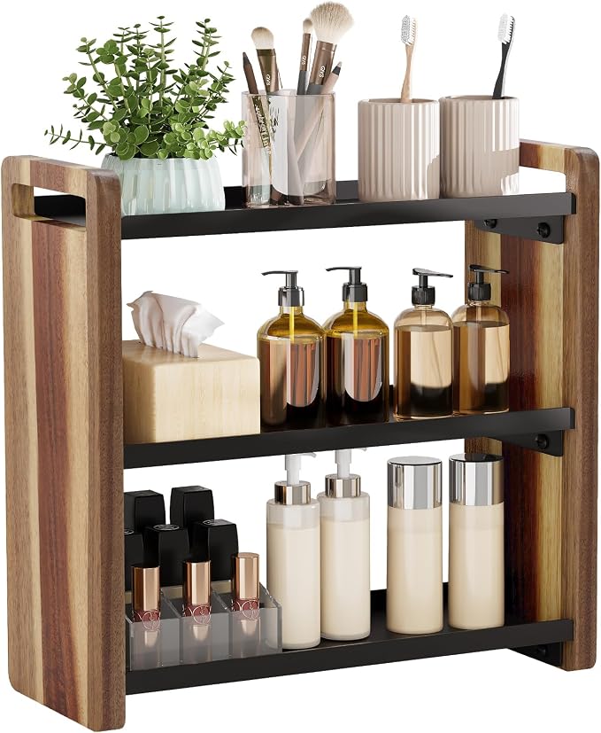 Bathroom Counter Organizer, Bathroom Sink Organizer, Vanity Shelf | Bathroom Organizers and Storage, Bathroom Countertop Organizer, Counter Shelf, Cologne Stand, Perfume Stand, Bathroom Decor by UJQSUN