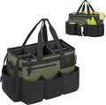 IBVIVIC Wearable Cleaning Caddy Bag for Cleaning Supplies, Green | Cleaning Organizer Tote Bag with Handle & Shoulder Straps Kitchen Cleaning Supplies Storage Bag for Cleaners & Housekeepers by WelcometoIBVIVIC