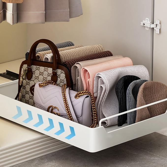 Garvee 15.7'' Pull Out Cabinet Organizer Fixed with Adhesive Durable Film,Sliding Drawers for Cabinets,No Drilling Required-Stainless Steel Material,Can Be Used for Cabinets, Bathroom Sinks - Image 5