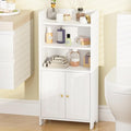 BEWISHOME Bathroom Storage Cabinet,Small Floor Cabinet,Toilet Paper Cabinet | with 2 Doors and Shelves, Bathroom Organizers and Storage for Small Spaces, White 7.9" D x 14.6" W x 31" H YYG08W by BEWISHOME
