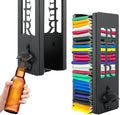 2 in 1 Can Cooler Holder with Bottle Opener, Personalized Beer Can Sleeves Storage Organizer Dispenser for Home Family Bar, Metal Cool Stuff Gift for Men Women(COLOR:Black) by Unknown