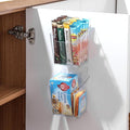 2-Pack Adhesive Cabinet Door Organizer, Hanging Storage Bins, Stick on Small Wall Basket, Bathroom Makeup Organizer, Inside Under Cabinet Storage Container for Kitchen, Pantry Organizer, Office, Dorm by Hiopeak