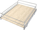 Pull Out Cabinet Organizer 17.45" W X 22" D, Wood & Chromed | Full Slide Out Drawers For Kitchen Cabinets, Cabinets Capacity Heavy Duty Caddy, Cabinet Pullout Shelves , Pantry Storage by STORKING