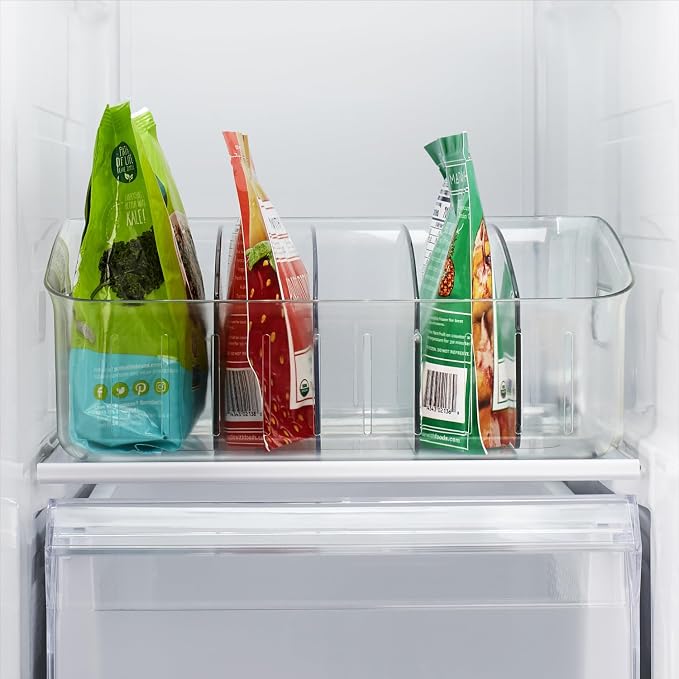 YouCopia FreezeUp Freezer Bin 12", BPA-Free Fridge Organizer with Adjustable Dividers and Handle for Frozen Food and Leftovers - Image 6