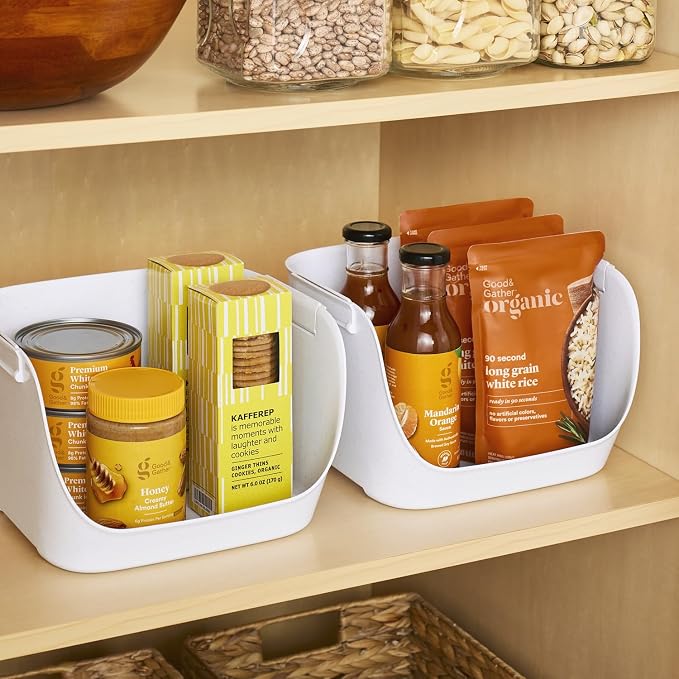 YouCopia ShelfBin Stacking Pantry Bins, 2-Pack, Stackable Storage Basket Organizers for Kitchen and Cabinet Organization - Image 6