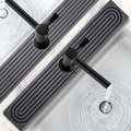 24 Inch Inch Stone Faucet Mat for Kitchen Sink, Dark Grey | Sink Splash Guard, Water Absorbing Stone Tray, Super Absorbent, Diatomite Drain Protector，for Kitchen Bathroom Counter by Unknown