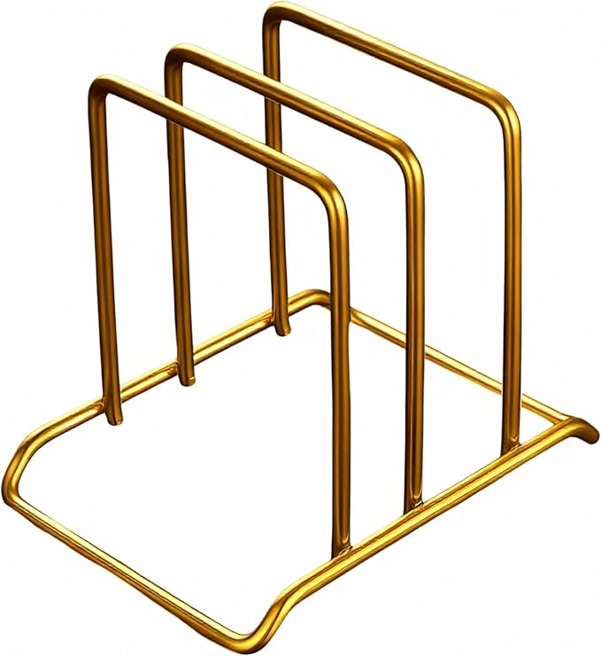 Stainless Steel Cutting Board Organizer, (Gold) by Unknown