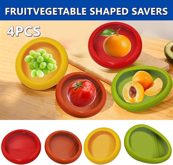 Avocado Preserver, Half Cut Fruit Container - Reusable Kitchen Tool for Refrigerator Onion Storage - Cheese, Lemon, Vegetables, Tomatoes, Fruit Gripper - Image 7