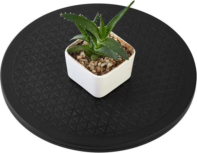 ZZRANYE 12 Inch Heavy Duty Rotating Swivel Stand - 360 Degree Rotating Lazy Susan Base with Steel Ball Bearings for Model Base/Rotating Plants/Crafts Stand Monitor/TV/Monitors/Potted Plants - Image 5