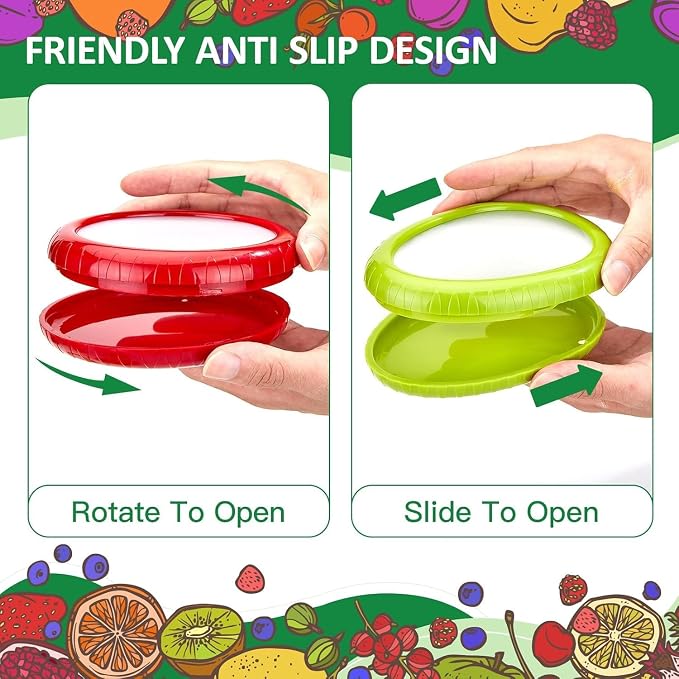 T-Raputa Avocado Saver and Onion Storage - Reusable refrigerator fruit storage containers - is the storage Apples, Tomatoes, Tomato,Garlic for Ideal(4 Set) - Image 3