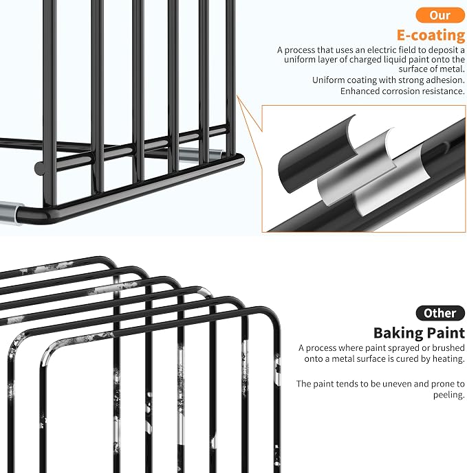 Kitchen Cabinet Organizer, Steel Cookware Holder, Divided Holder with 5 Slots for Skillets Baking Tray and Chopping Board Rack - Baking Pan Holder Storage (1 PC) - Image 8