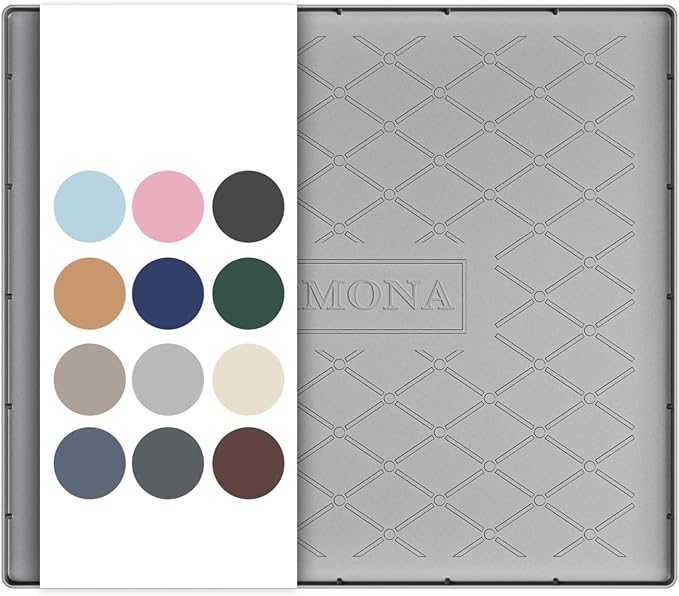 URMONA 22" x 22" Waterproof Silicone Mat in Multiple Sizes & Colors, Under Sink Mat for Kitchen & Bathroom, Pet Food Pad for Dogs & Cats, Kitchen Cabinet Liner, Multi-Purpose for Storage(Light Grey) by URMONA