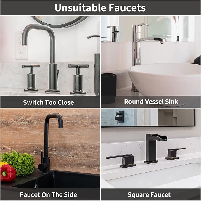 Kitchen Faucet Sink Splash Guard Silicone Faucet Mat Clear XXL 30 In | Drip catcher tray mat, sink splash guard behind faucet area; Faucet Mat for Kitchen Sink bathroom faucet guard & draining mat - Image 6