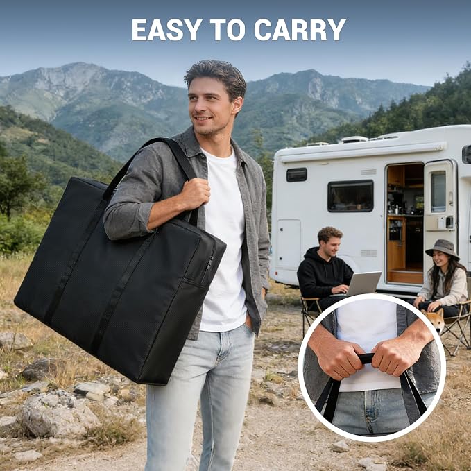 Folding Camping Kitchen Table Storage Bag for GCI-600D Table Bag | 600D Waterproof Cook Station Carry Bag for Folding Picnic/Camp Tables with Durable Zipper, 35 L x 6" W x 22" H - Image 7