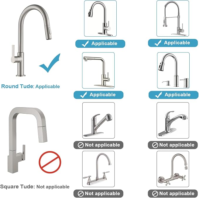 LONIN Sponge Holder Over Faucet Kitchen Sink Caddy Organizer, Stainless Steel Sink Rack for Sponge, Brush and Soap, Quick Drain Hanging Faucet Holder - Image 7