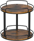 LAMU 10'' Wood Lazy Susan Turntable Organizer for Cabinet, 2 Tier Lazy Susan Spice Rack Organizer for Kitchen, Table Top, Countertop, Pantry, Medicine Organizer by YourHome-OrganizationHelper