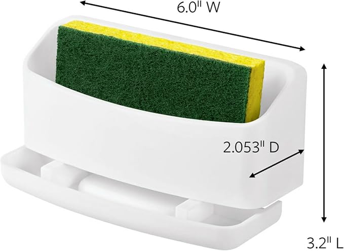 Command Under Sink Sponge Caddy, Total 2 Caddies with 8 Strips, 2 Pack of 1 Caddy, Organize Damage-Free - Image 2