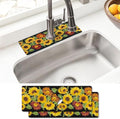 Sink Faucet Absorbing Mat, 2 Pack Drying Mat Around Faucet Sink Splash Guard Behind Faucet Sinkmat For Kitchen Bathroom Island Rv 15 * 5.5 Inch (38 * 14 cm) by BathtubMat