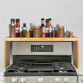 Over the Stove Spice Shelf for Kitchen,33" Over Stove Spice Rack Organizer | Stove Top Shelf, Stove Shelf for Back of Stove,Above Stove Shelf Spice for Kitchen by FoverOne