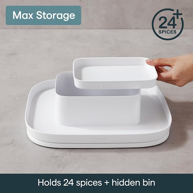 YouCopia MagicTrack Spice Turntable, 2-Tier Rectangle Lazy Susan Organizer (Pack of 6) - Image 5