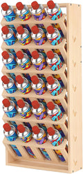 Sidasu Spray Can Holder, 6-Tier Wall Mount Spray Paint Storage Rack | 24-Can Capacity, Wooden, DIY Paintable, Paint Can Organizer for Garages and Workshops by Sidasu