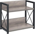 Giikin Countertop Shelf Organizer, 2 Tier Kitchen Spice Rack for Countertop, Wood Kitchen Counter Shelf for Home, Coffee Station Organizer (Grey,S) by Giikin