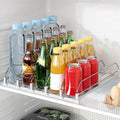 Drink Organizer for Fridge, Automatic Drink Dispenser for Fridge | Fridge Drink Organizer Holds up to 15 Cans, 12-20oz Can Dispenser for Fridge, Soda Can Organizer for Refrigerator, 5 Row by PUPILLEMONJEWELRY
