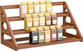 Spice Rack - Bamboo Wood Spice Rack Organization for Cabinet/Countertop - Brown by Unknown