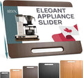 Ibyx Appliance Slider, Sliding Tray for Coffee Maker, 13 x 10.5 in, Brown | For Coffee Maker & Heavy Kitchen Appliances, Easy Slide, Made of Premium Bamboo, Space-Saving Kitchen Organizer 40lb Capacity by Ibyx