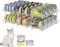 Cat Food Can Organizer, 2 Tier Adjustable Clear Can Rack by Unknown