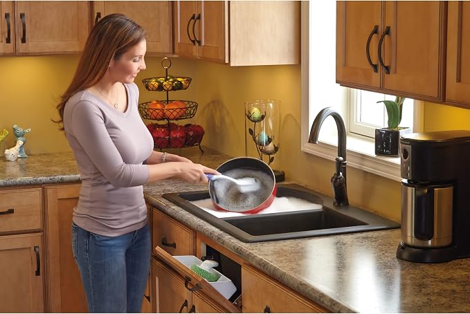 Rev-A-Shelf 11" Tip-Out Plastic Sink Trays for Kitchen and Bathroom Base Cabinet, Pack of 2 Pullout Vanity Shelf Home Organizer, White, 6572-11-11-52 - Image 2